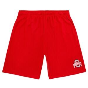 Ohio State Buckeyes Logo NCAA Red (Scarlet) Gray Athletic Shorts Size Large New